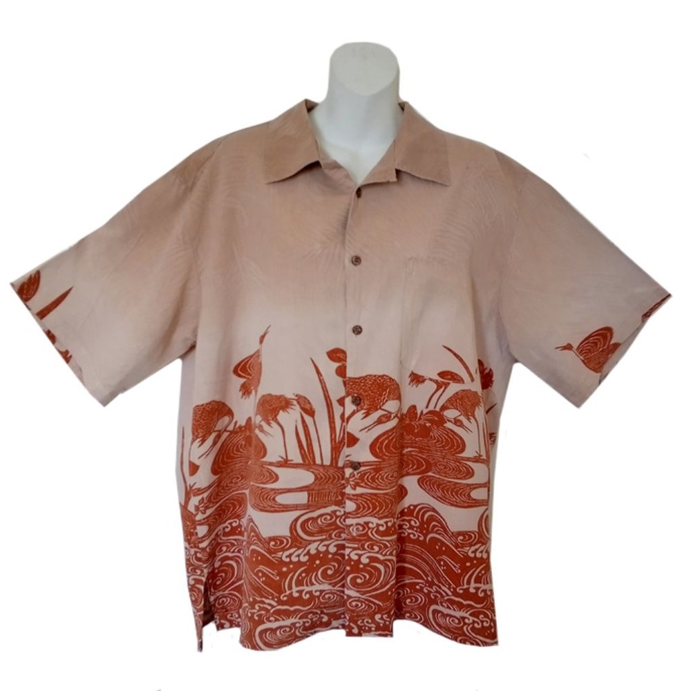 TOMMY BAHAMA Silk Hawaiian Shirt